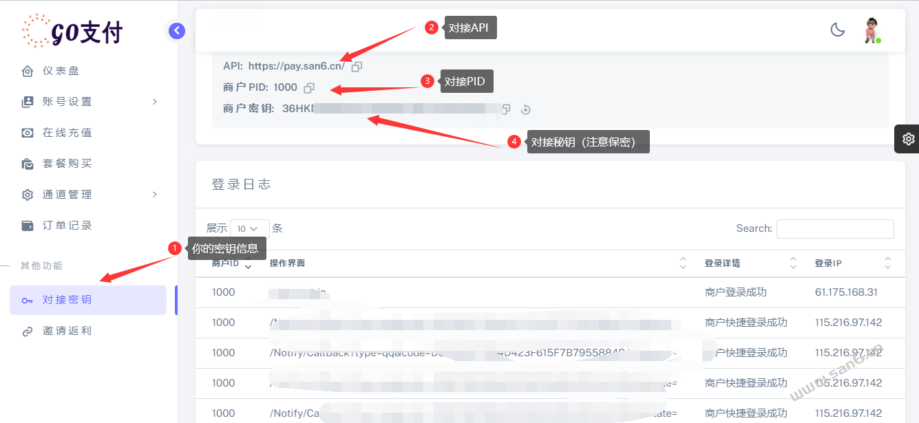 码支付使用配置文档-三六云 码支付使用配置文档-三六云